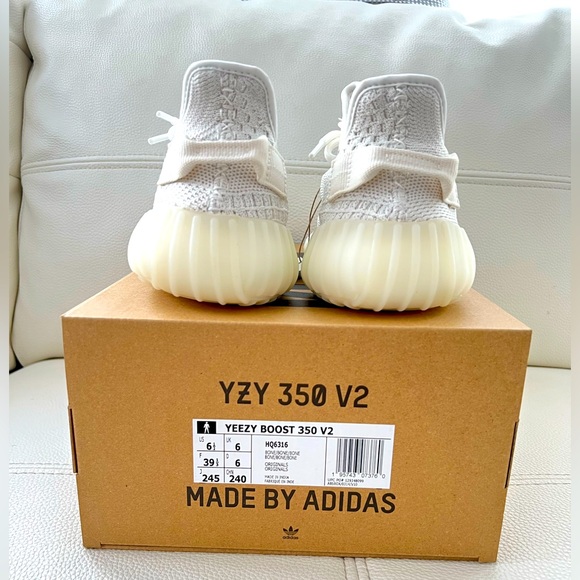 👟 Adidas Yeezy Boost 350 V2 Low Bone HQ6316 Mens Size 6.5 Women’s Size 8 Sneaker - Picture 12 of 13